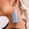 Cabana Fever Tassel Earrings In Sky Blue Image - 1