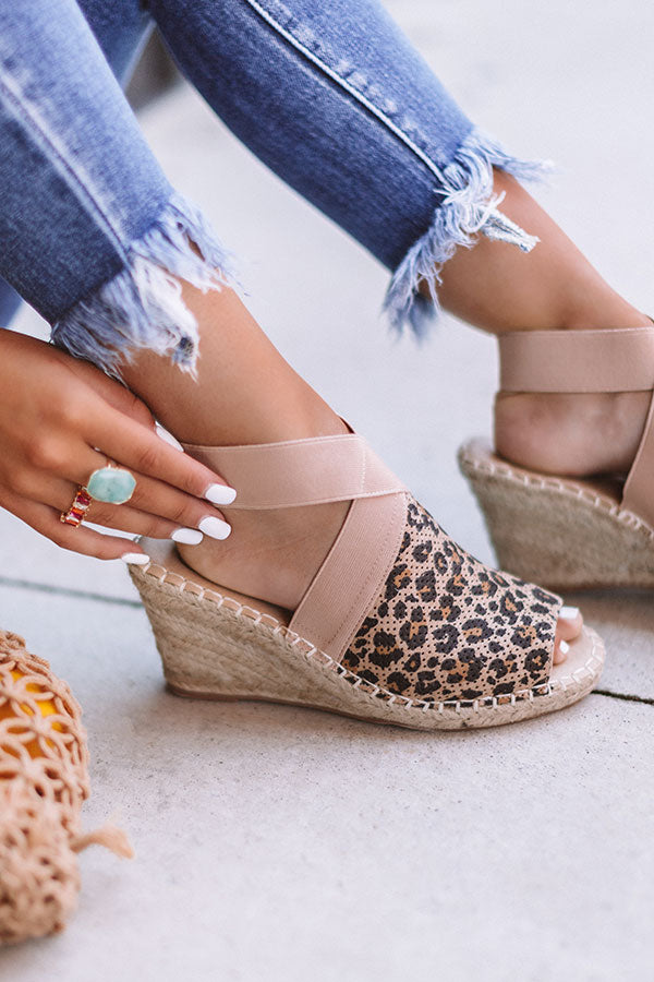 The Ashlyn Espadrille Wedge In Leopard Image - 1