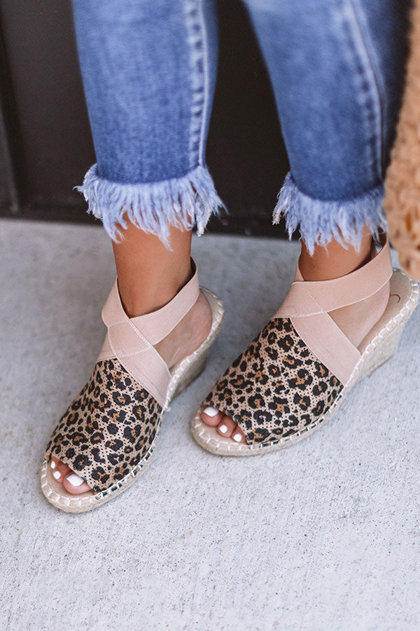 The Ashlyn Espadrille Wedge In Leopard Image - 2