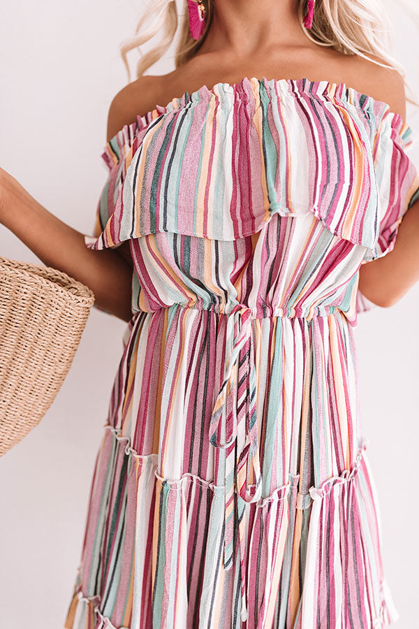 Adore You More Stripe Dress Image - 5