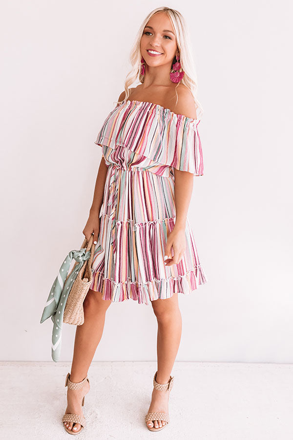 Adore You More Stripe Dress Image - 3