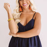 Meant For Margs Babydoll Tank In Navy Image - 1