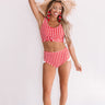 Southern Sweetheart Gingham Bikini Crop Top Image - 1