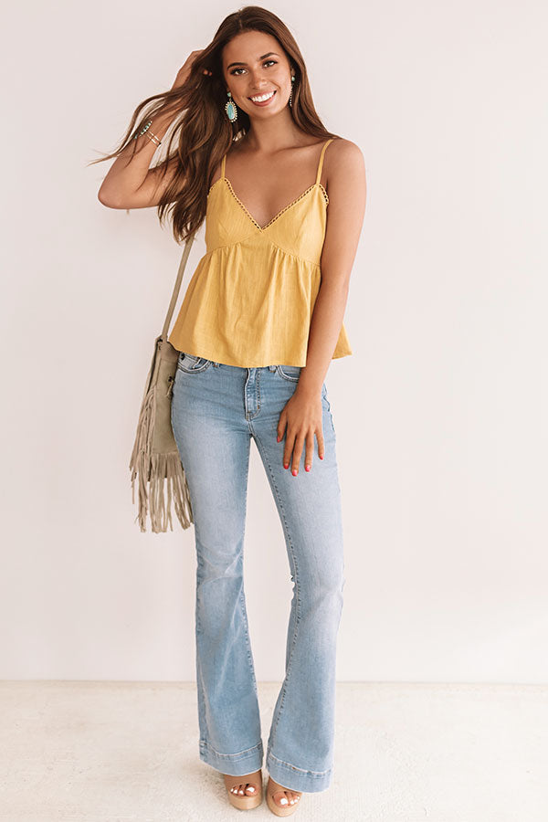 Meant For Margs Babydoll Tank In Primrose Yellow