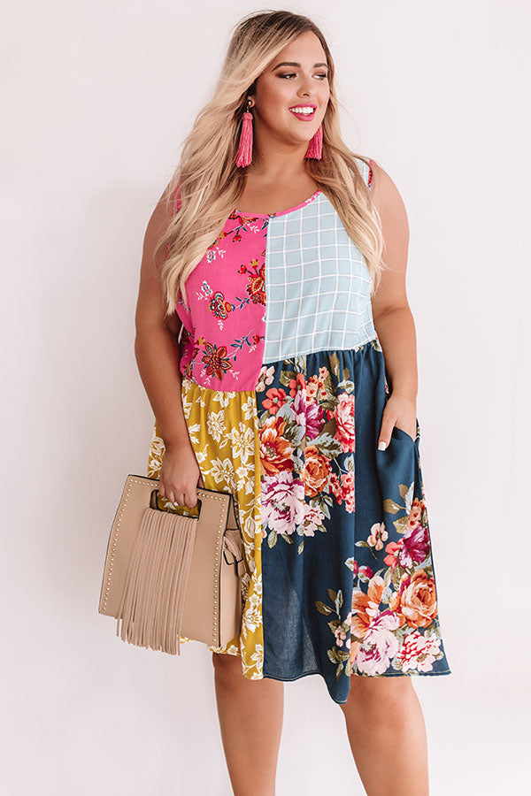 Florals On My Mind Shift Dress  Curves Image - 2