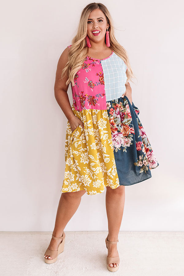 Florals On My Mind Shift Dress  Curves Image - 1