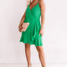 Jetsetter Chic Ruffle Dress In Kelly Green Image - 1