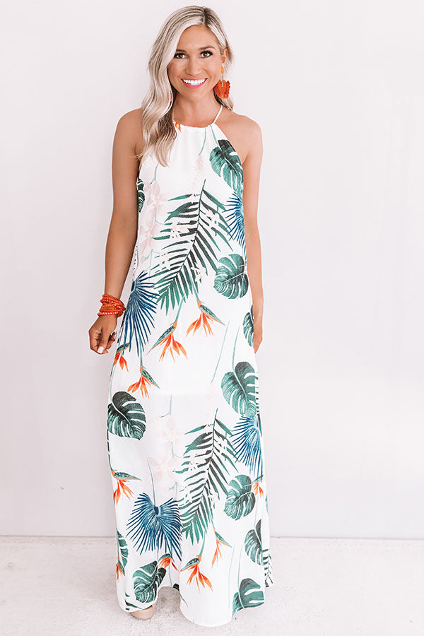 Dreamy Days Floral Maxi In White Image - 1