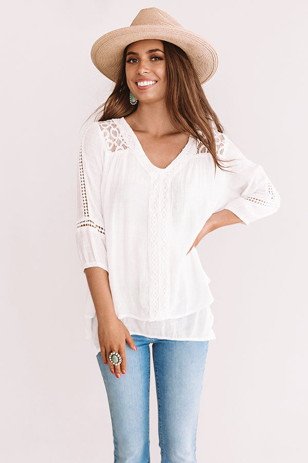 Cape Cod Kisses Lace Top Image - 4