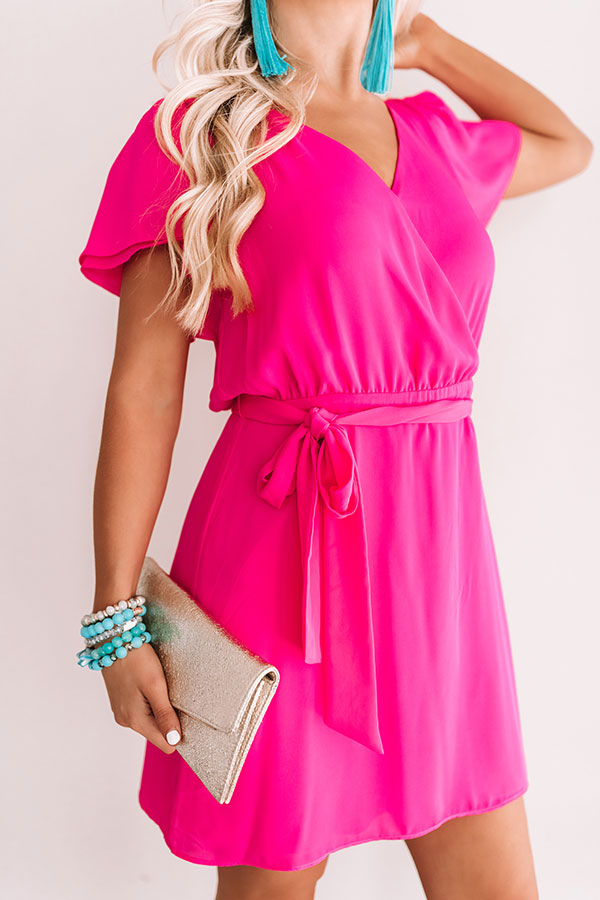 Venture To The Venue Dress In Hot Pink Image - 2