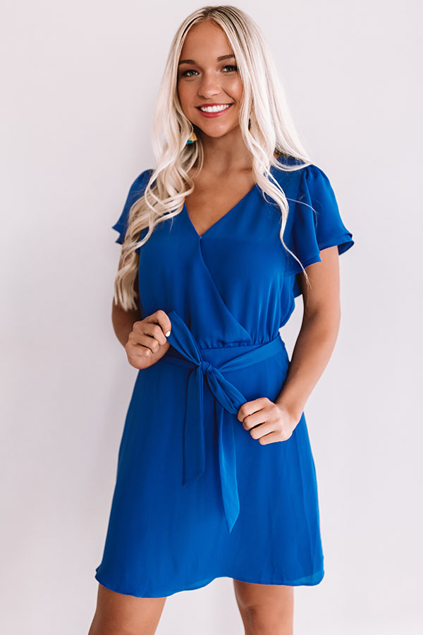 Venture To The Venue Dress In Royal Blue Image - 4