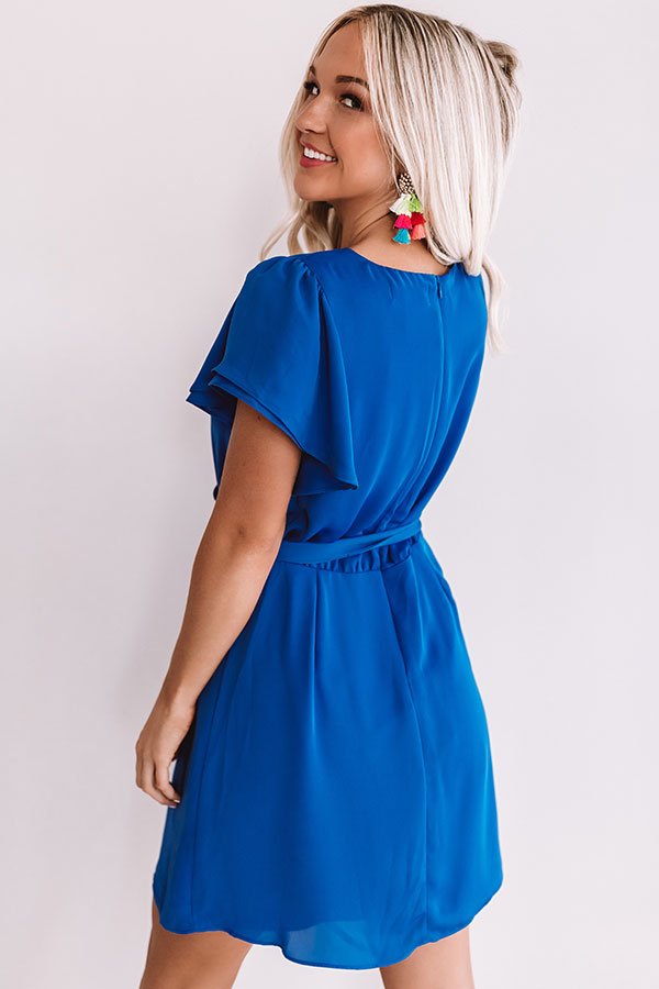 Venture To The Venue Dress In Royal Blue Image - 5