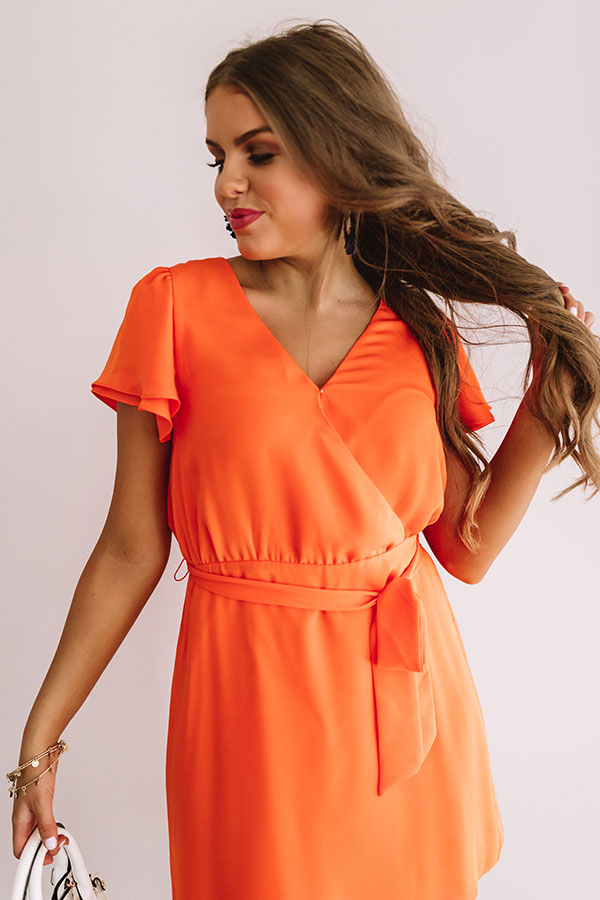 Venture To The Venue Dress In Persimmon Image - 4