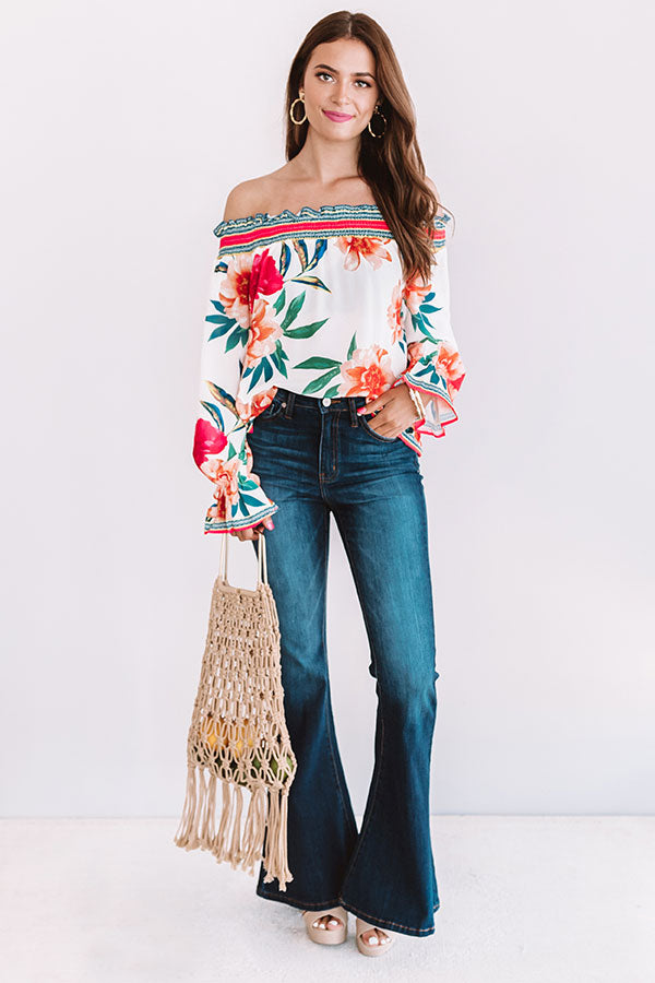 Cabana Fever Shift Top In Cream Image - 4