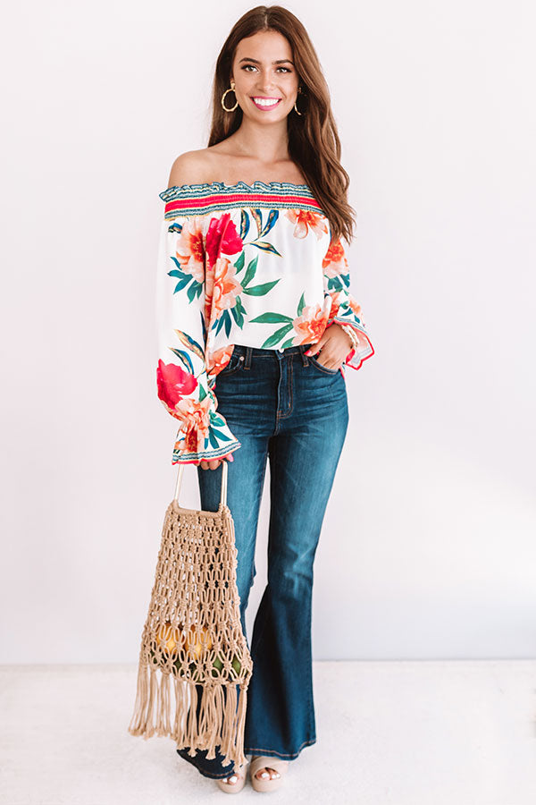 Cabana Fever Shift Top In Cream Image - 1