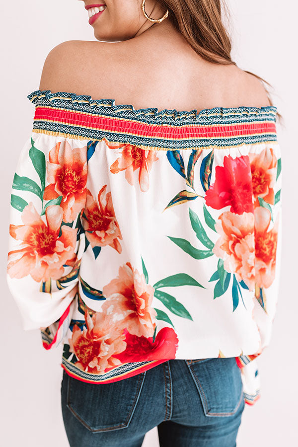 Cabana Fever Shift Top In Cream Image - 5