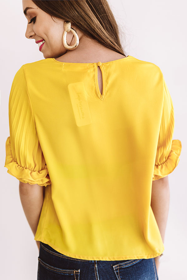 Extraordinary Beauty Shift Top In Marigold • Impressions Online Boutique