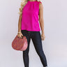 Cocktail Ready Shift Top In Hot Pink Image - 1