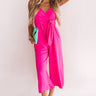 Rooftops And Romance Jumpsuit In Hot Pink Image - 1