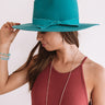 Say It Ain't Soho Wool Fedora in Teal Image - 1