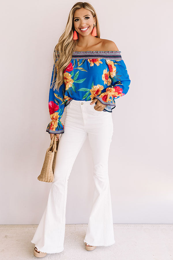 Cabana Fever Shift Top In Blue Image - 1