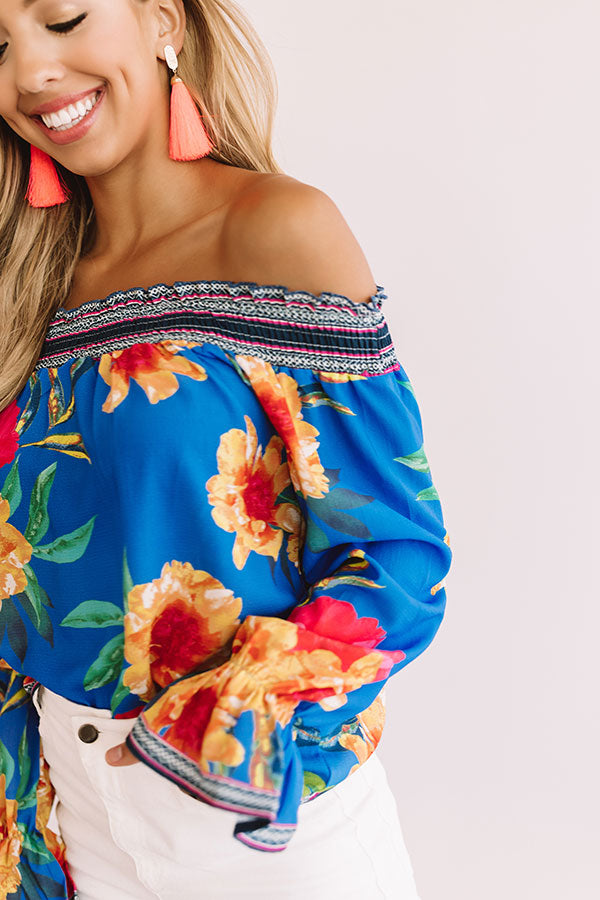 Cabana Fever Shift Top In Blue Image - 2