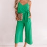 Rooftops And Romance Jumpsuit In Kelly Green Image - 1