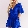Sparkling Wine Divine Romper In Royal Blue Image - 1