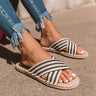 The Kieran Stripe Espadrille Sandal Image - 1