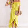 Seaside Vacay Button Up Dress In Lime Punch Image - 1