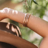 All That Glitter Jelly Bangle Set in Rose Gold Image - 1