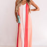 Seek To Sea More Stripe Maxi In Coral Image - 1