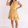Valley Views Stripe Dress In Mustard Image - 1