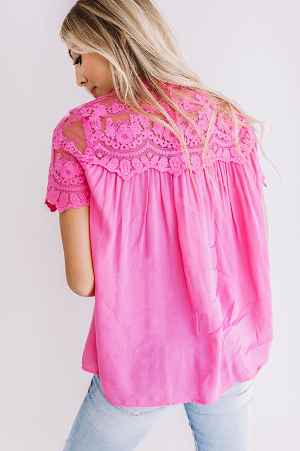 First Kiss Lace Shift Top Image - 5