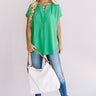 Perfectly Glam Shift Top In Kelly Green Image - 1