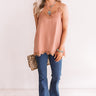 Lace And Grace Satin Tank In Latte Image - 1