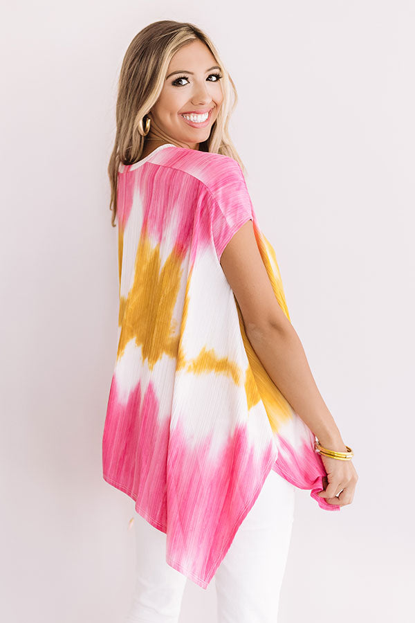 Say It Ain't Soho Tie Dye Shift Top Image - 5