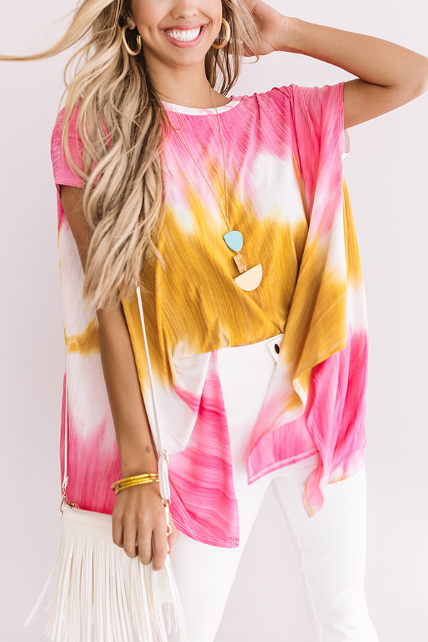 Say It Ain't Soho Tie Dye Shift Top Image - 3