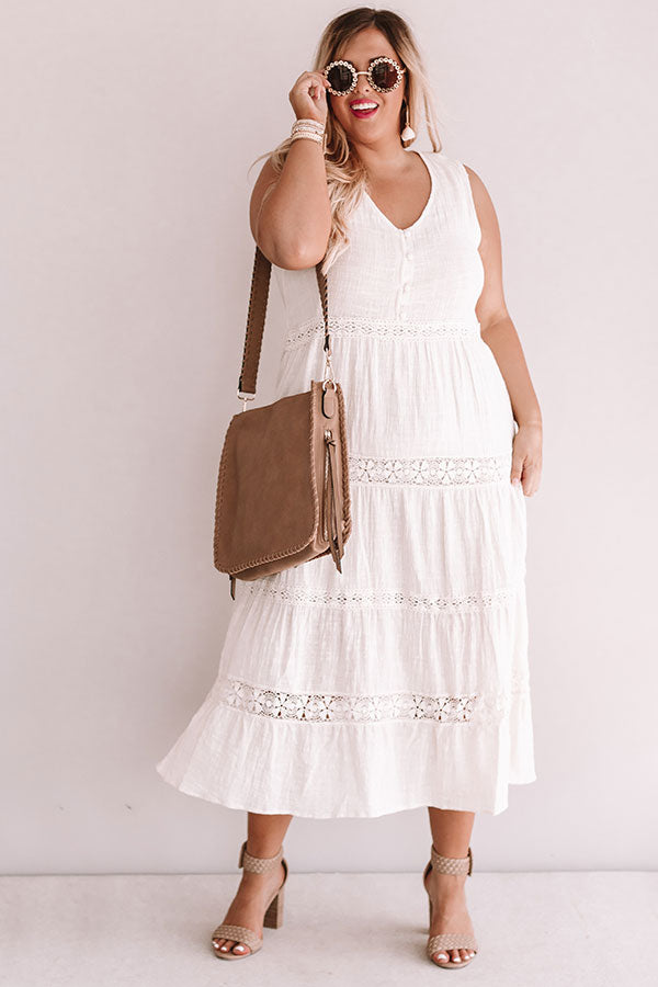 Styled So Pretty Crochet Midi In Cream Curves Image - 1
