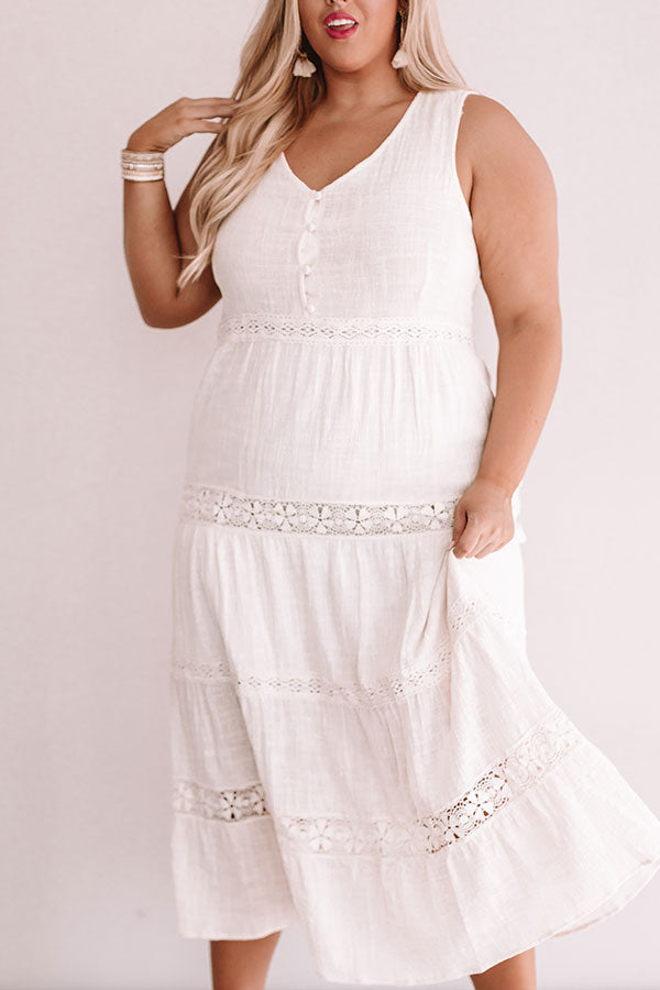 Styled So Pretty Crochet Midi In Cream Curves Image - 5
