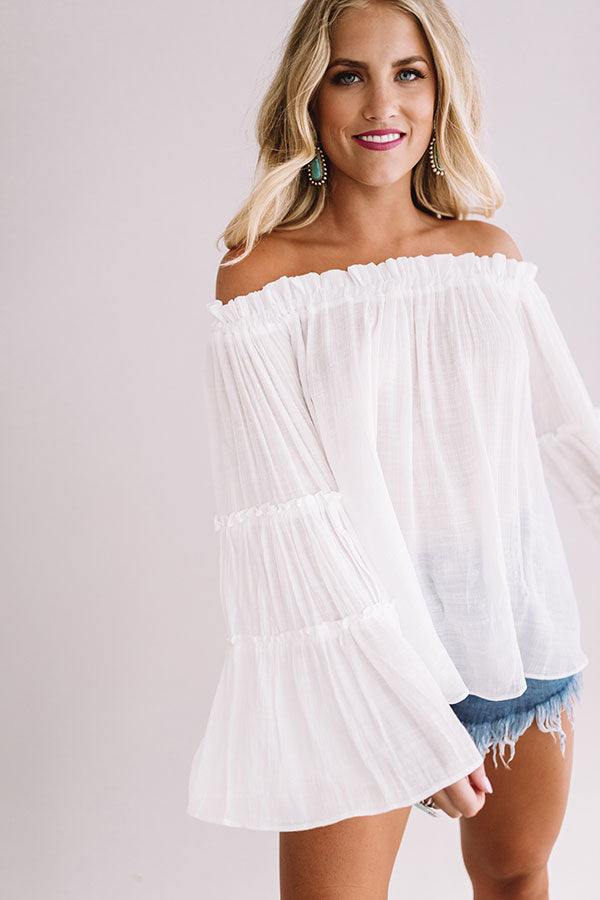 Headed For Hollywood Shift Top In White Image - 3