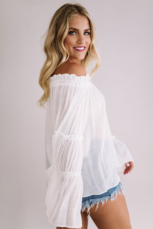 Headed For Hollywood Shift Top In White Image - 4