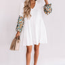 Tranquil Paradise Shift Dress In White Image - 1