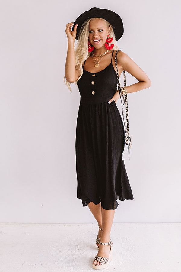 Dawn Till Dusk Midi In Black Image - 1