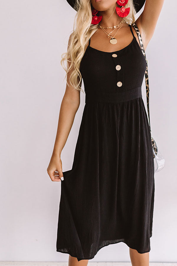 Dawn Till Dusk Midi In Black Image - 2