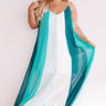 Seek To Sea More Stripe Maxi In Turquoise  Curves Image - 1