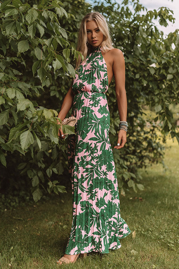 Go with the Flo-ral Pleated Jumpsuit Image - 3