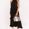 On Holiday Ruffle Maxi In Black Image - 1