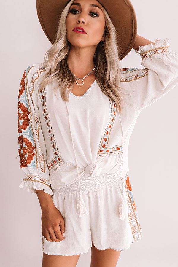 Witty And Chic Embroidered Top Image - 3