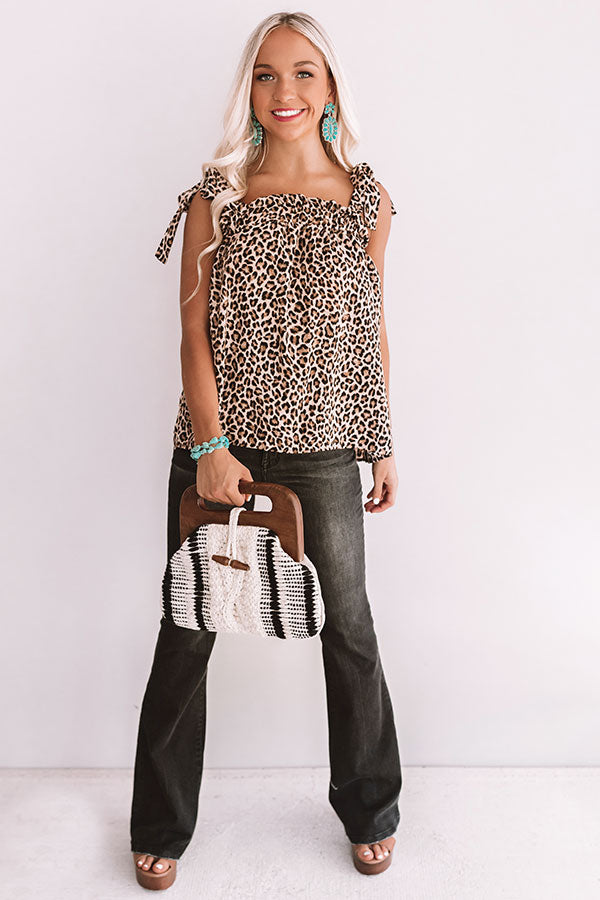 Love Rush Leopard Shift Top Image - 1